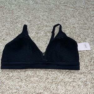 NWT Black Auden Bra Size L Without Underwire